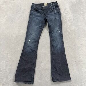 Dylan George Jeans Womens 25 Denim Jeans Low Rise Distressed Cowgirl Western Y2K